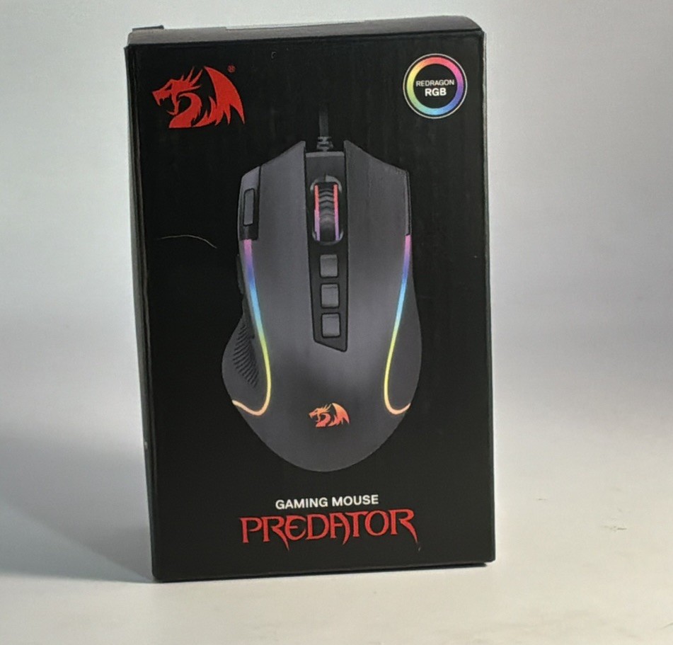 Red Dragon M612 Predator Gaming Mouse 8000 DPI WIRED Optical New In Box Unopened