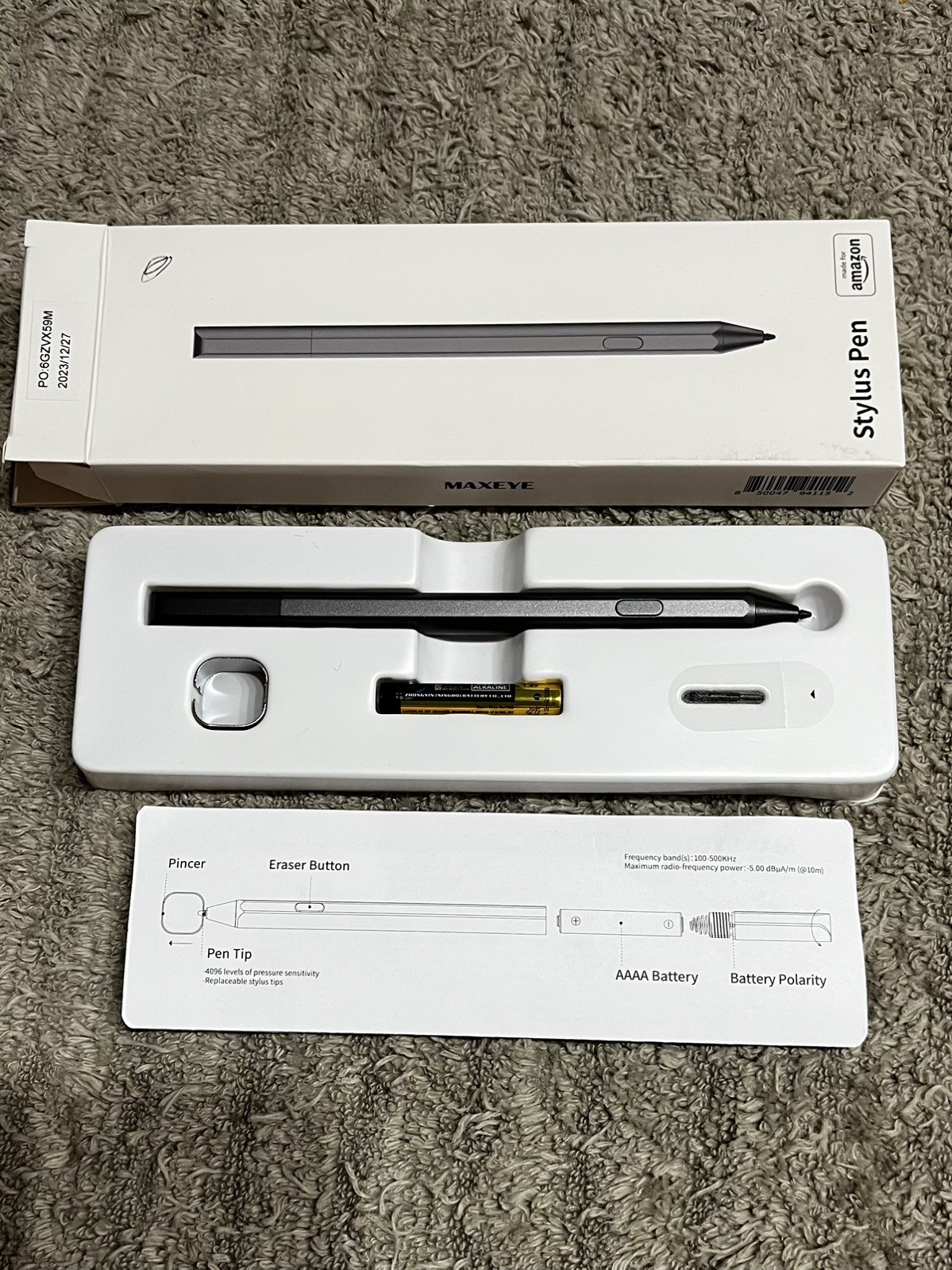 Maxeye Stylus Pen for Amazon Fire Max 11 Tablet Magnetic USI 2.0 Precision NEW