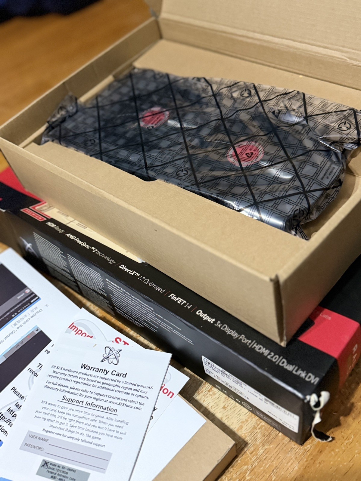 XFX AMD Radeon RX 580 GTS 8GB GDDR5 Gaming Graphics Card - New Open Box