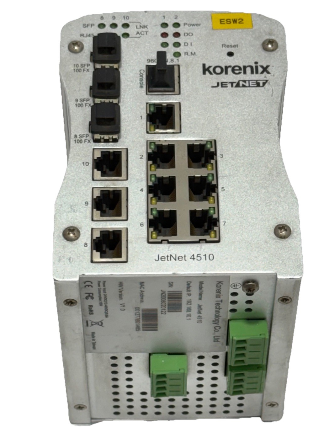 Korenix JetNet 4510 Series V1.0 Industrial Managed Ethernet Switch