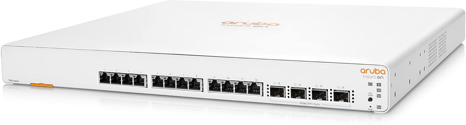 HPE Instant On 1960 12-Port 10Gb Aggregator Smart Switch - 12x10GBa JL805A#ABA
