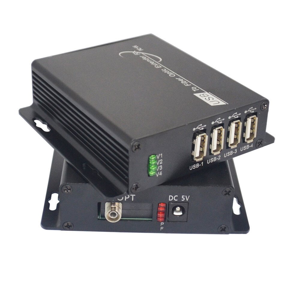 USB2.0 Fiber Extender Singlemode SM Multimode MM 300m for U disk,Printer,Scanner