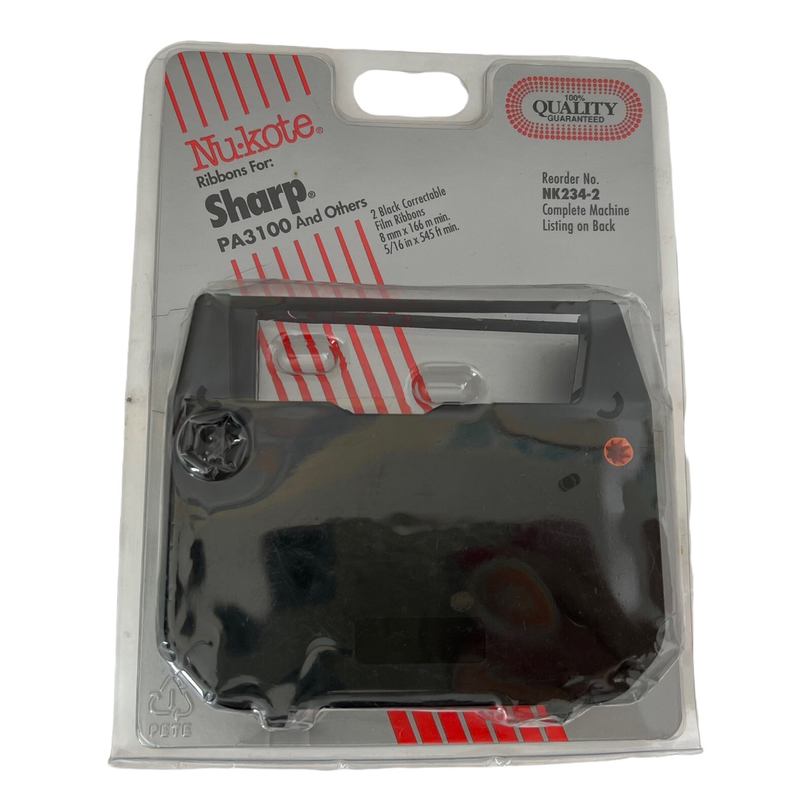 Nu-Kote Ribbon NK234-2,  Sharp PA3100 2 New Ribbons In Package