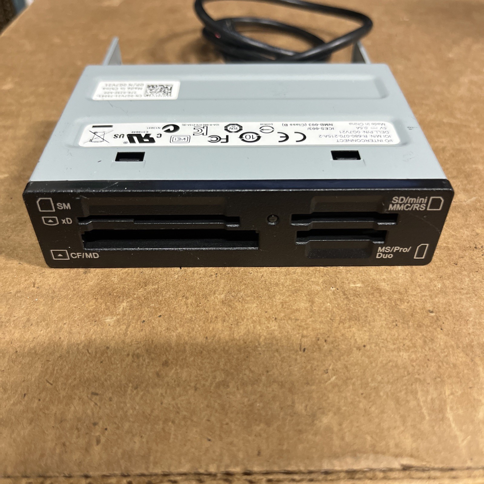 Dell 19-in-1 Internal PC Media Card Reader 0G7V21 + Cable