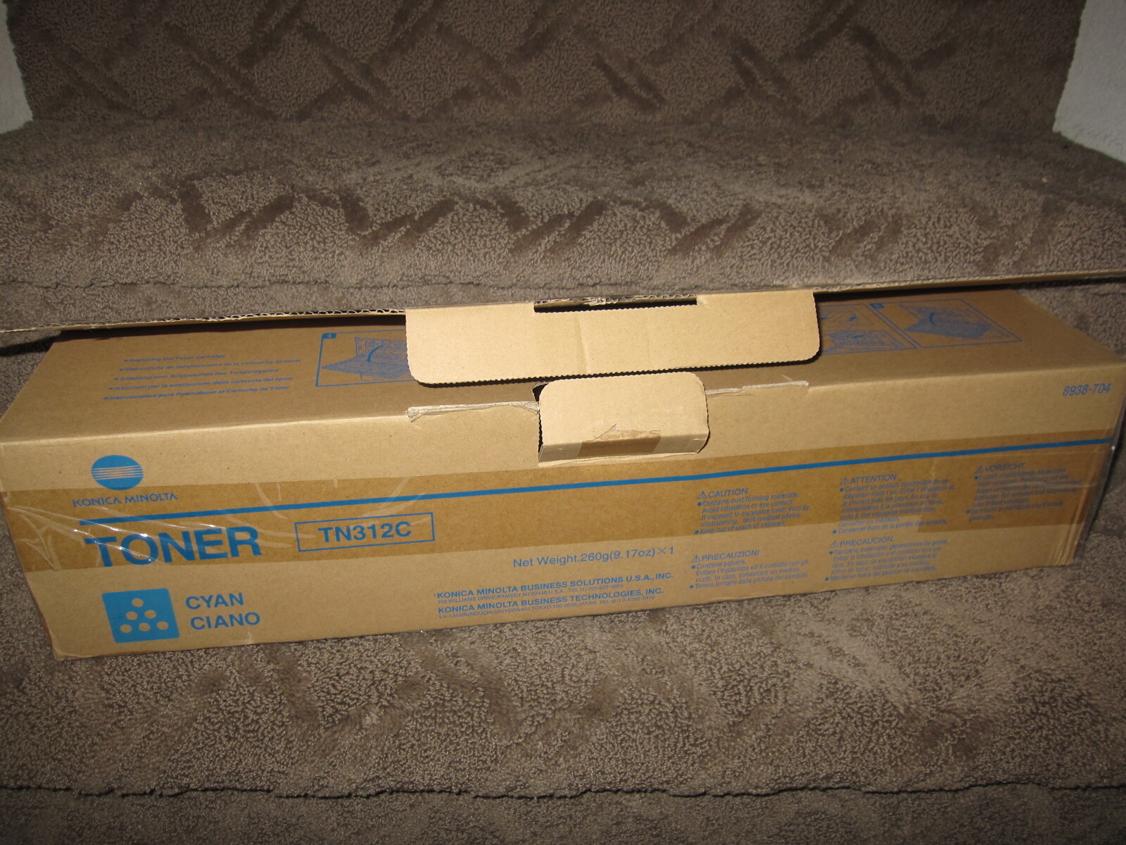 Konica Minolta TN312C Cyan Toner Cartridge OEM Genuine TN 312C 8938-704