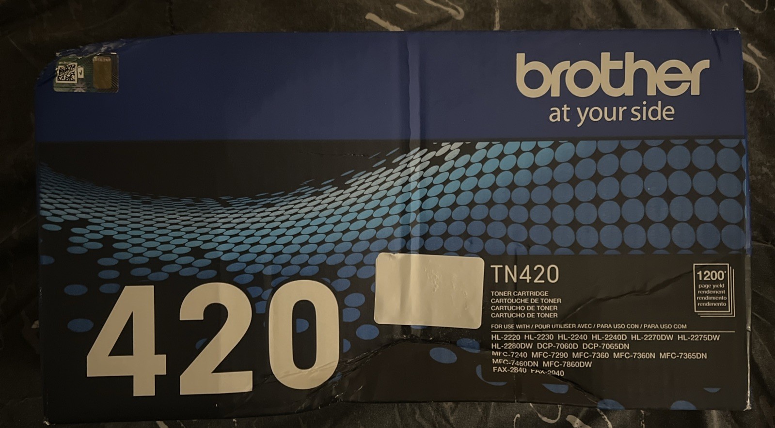 Genuine OEM Brother TN420 Black Toner Cartridge ~ OPEN BOX New