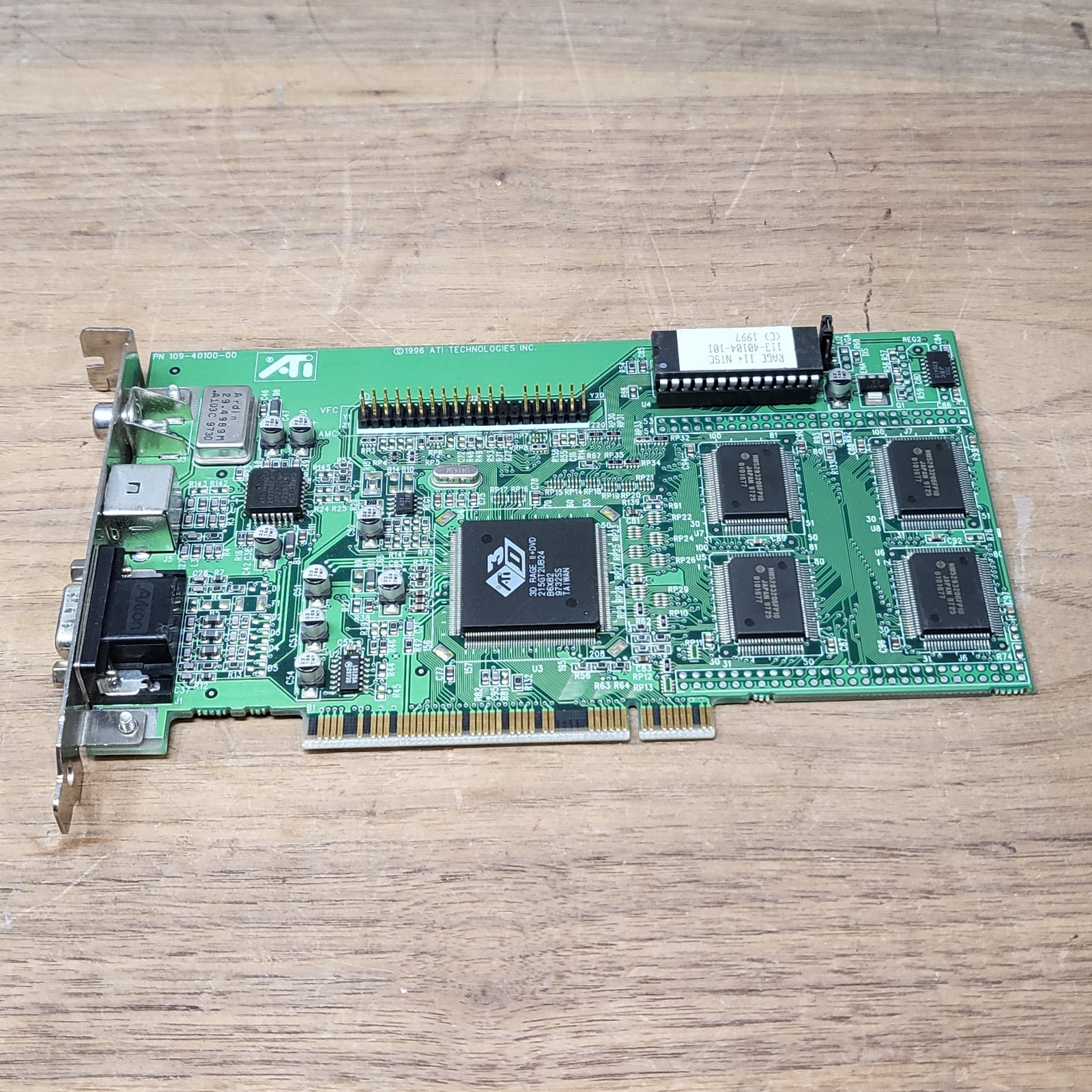 ATI 3D Rage II+ DVD 4MB PCI Video Card 109-40100-00 215GT2UB24 VGA Vintage