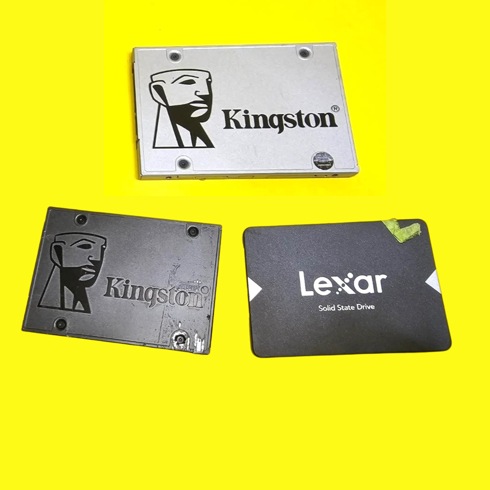 ⚡100% UNTESTED⚡LOT 3x KINGSTON LEXAR 2.5" NS100 SOLID STATE DRIVE 120 240 512GB