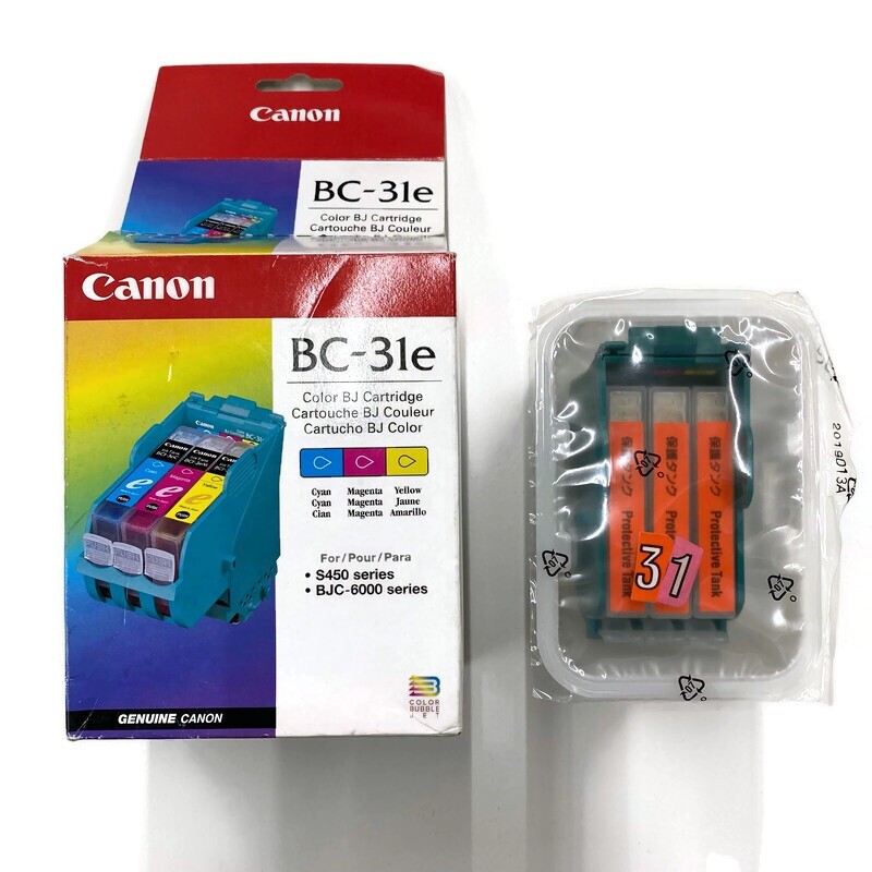 Canon BC-31e Color BJ Bubble Jet Cartridge S450 BJC-6000 New Open Box