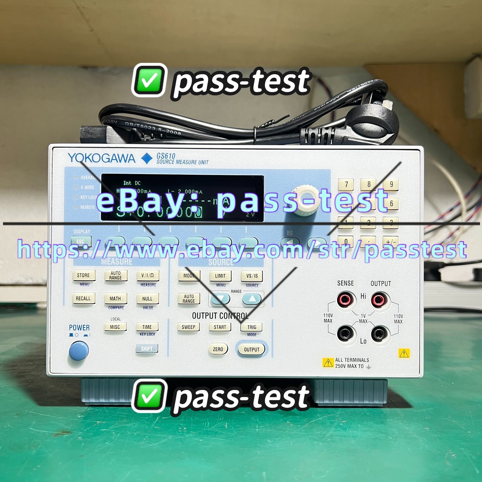 1PCS YOKOGAWA GS610 SOURCE MEASURE UNIT Express delivery UPS / FedEx GS 610