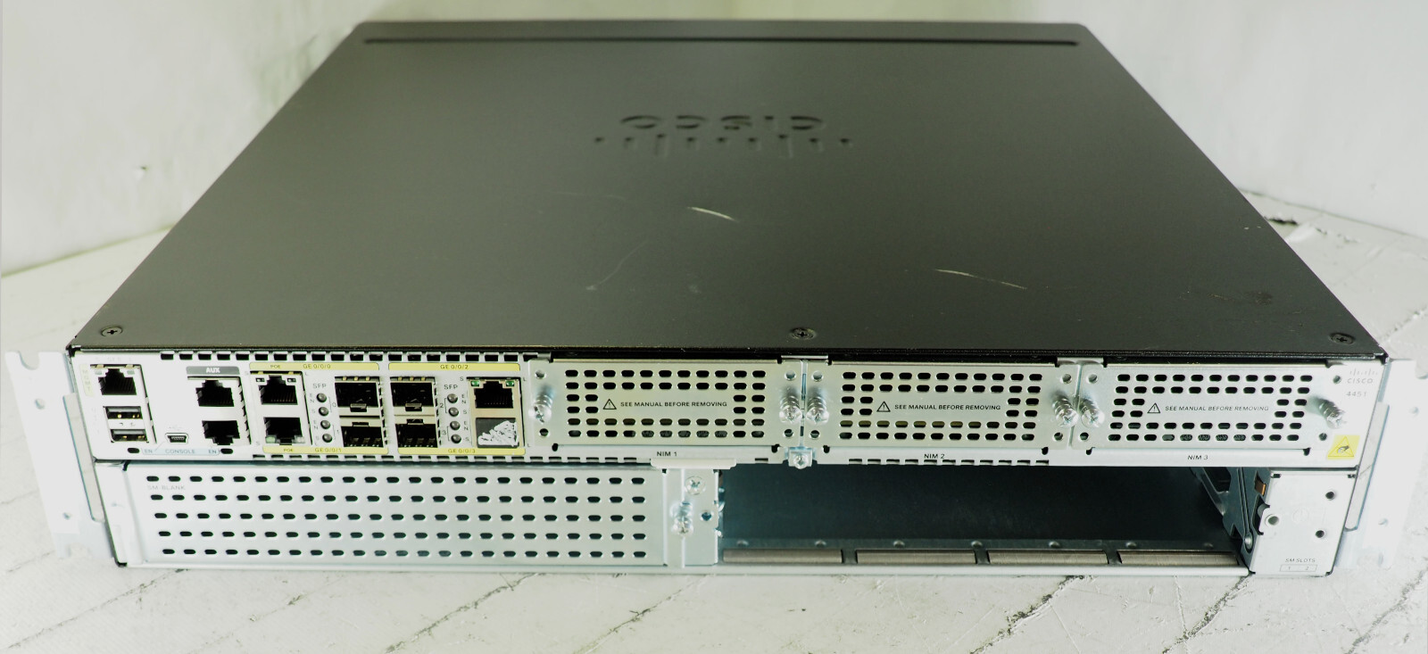 Cisco ISR4451-X/K9 V03 4400 Series Integrated Services Router w/ 2x 450W PSUs