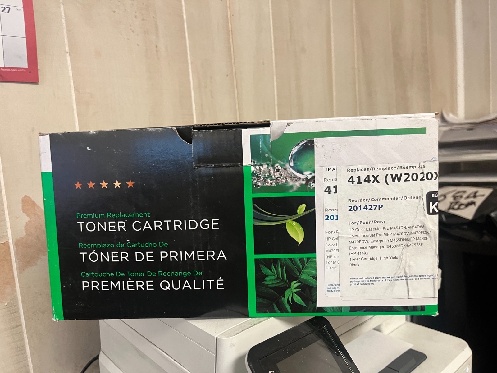 Generic Non-OEM New Build Toner Cartridge alternative for HP W2020X / 414X Black
