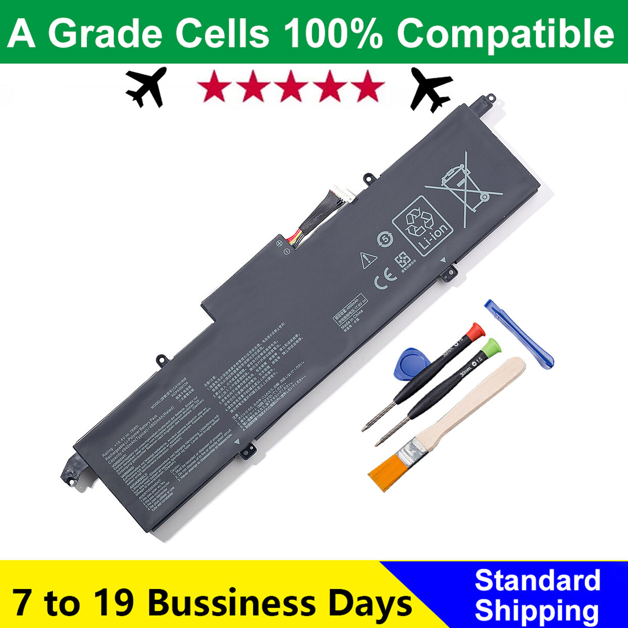 76WH C41N1908 Battery For Asus ROG Zephyrus G14 GA401II GA401IU GA401IV GA401IH