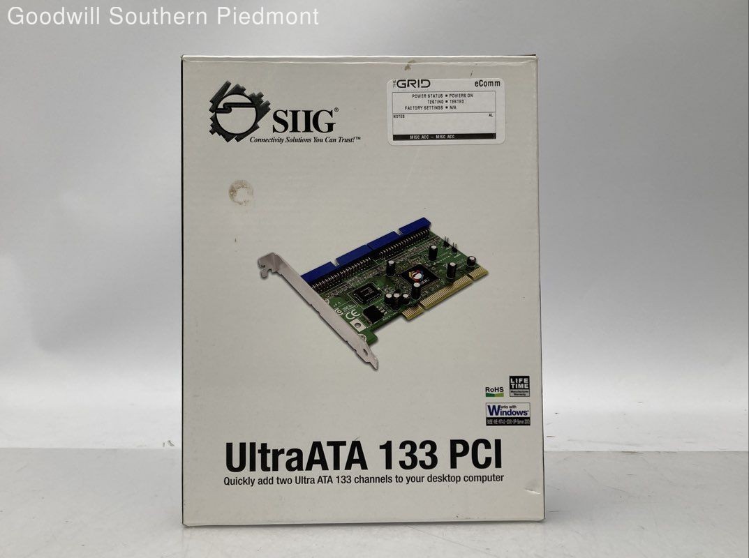 SIIG UltraATA 133 PCI Storage Expansion Card - Tested