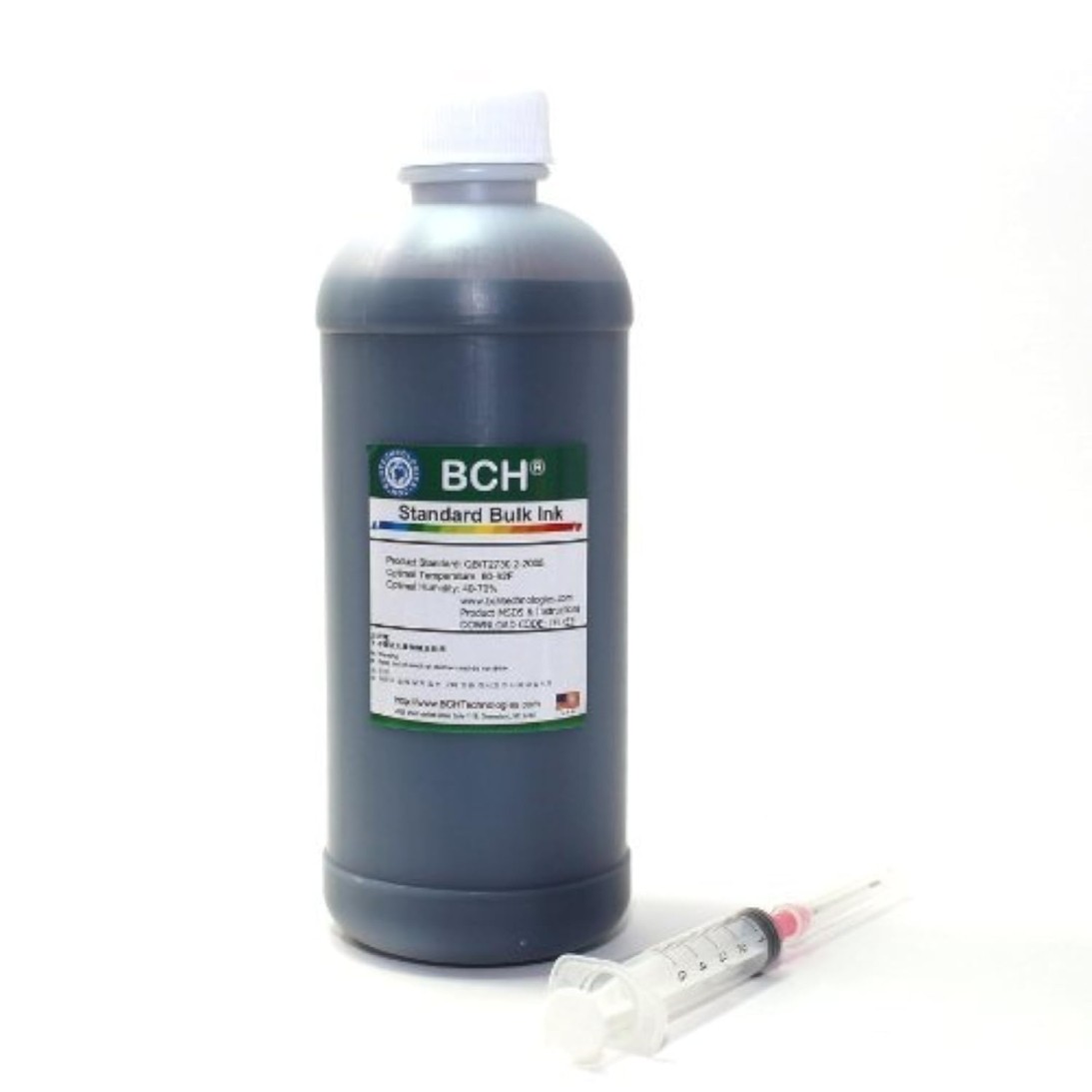 BCH 500ml Black Dye Ink Refill for Inkjet Printers – High-Capacity Bulk Inkjet P