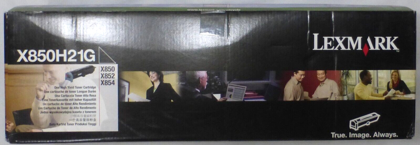 Genuine Lexmark X850H21G High Yield Toner Cartridge for X850 / X852 / X854, NEW