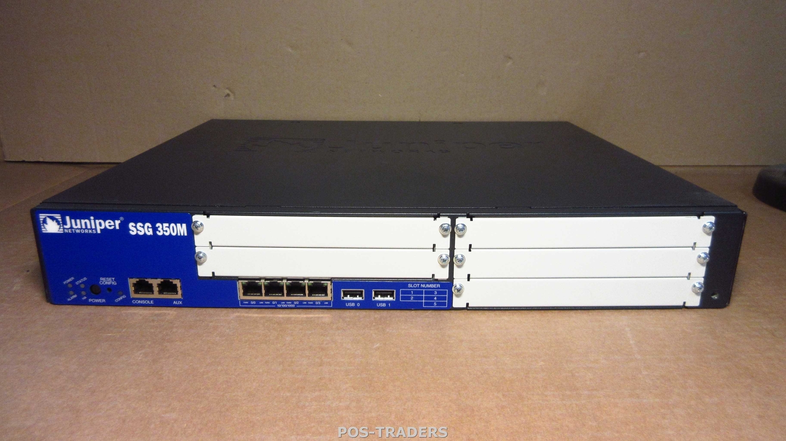 Juniper SSG-350M-SH Secure Services Gateway IPSec VPN Firewall 5x Open Slots