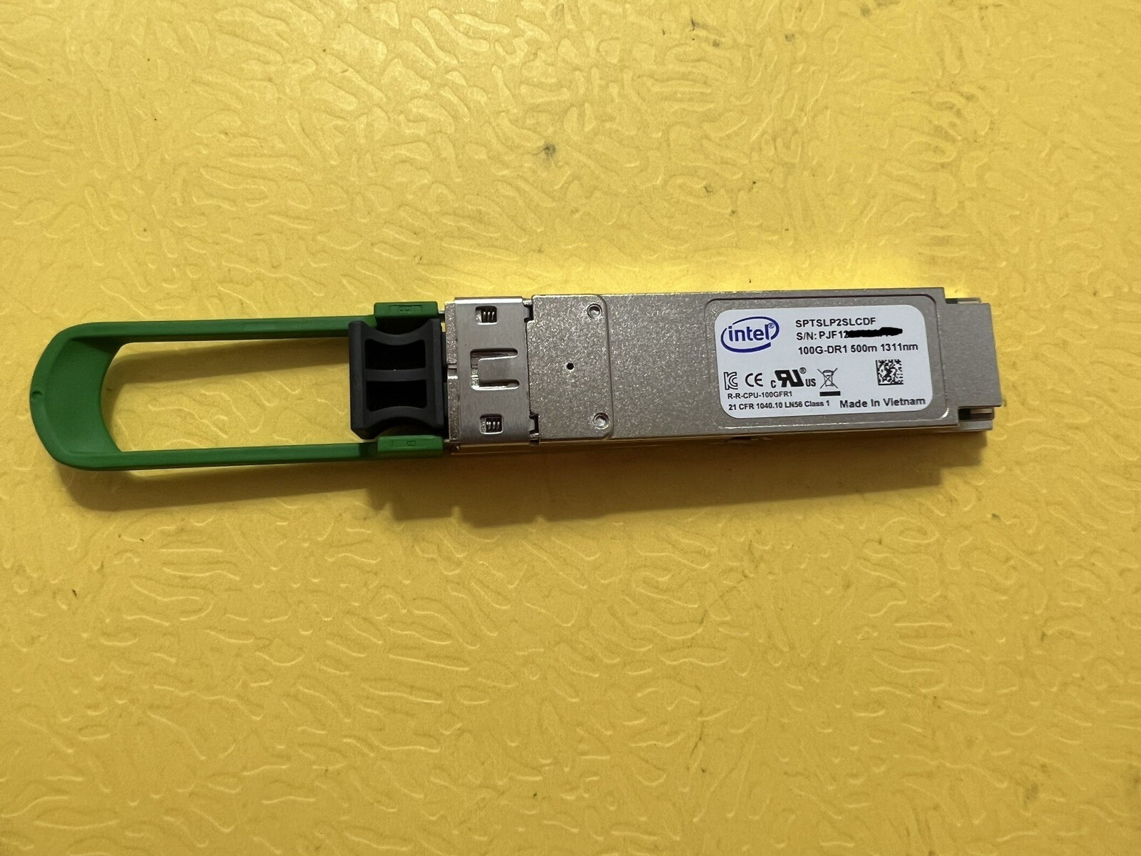 Intel SPTSLP2SLCDF Silicon Photonics 100G DR1 QSFP28 Optical Transceiver