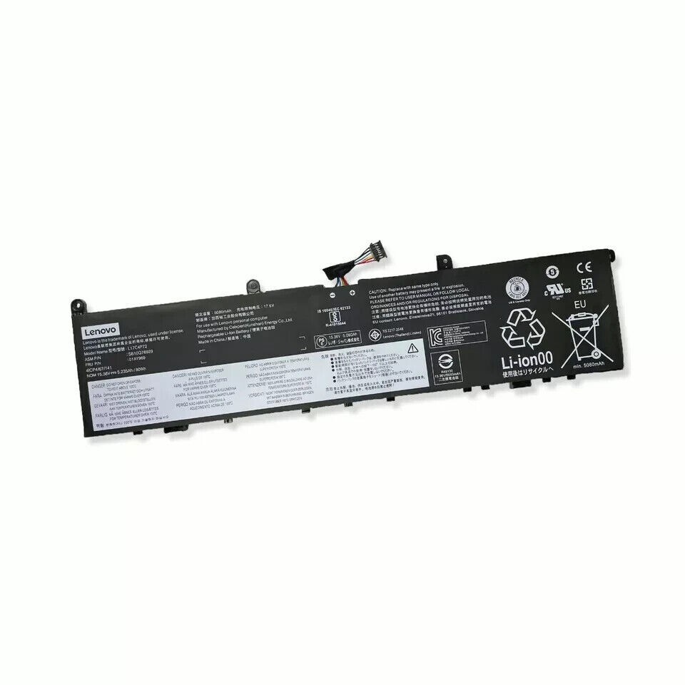 80W Genuine 01AY969 Battery For Lenovo ThinkPad X1 X1E L17C4P72 L18M4P71 01YU911
