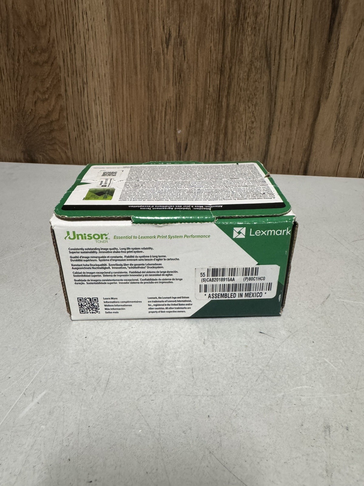 Lexmark 80C1HC0 Cyan High Yield Toner Cartridge New Open Box CX410 CX510