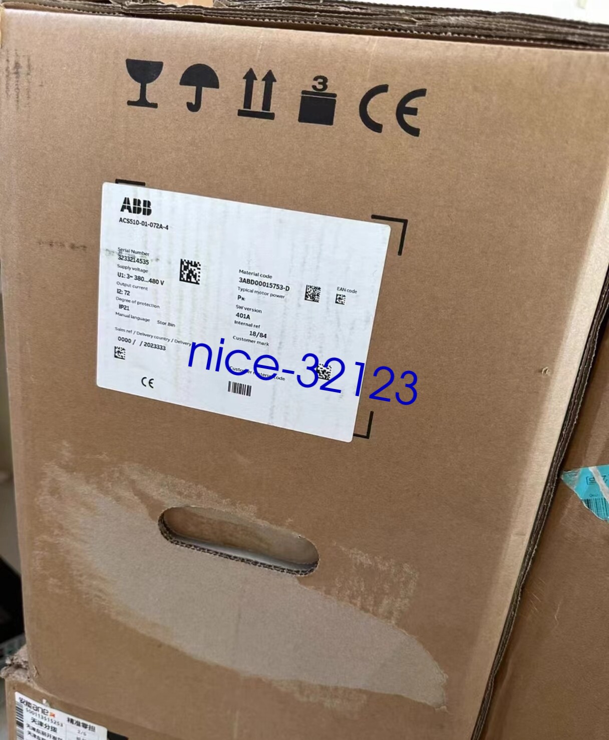 1pc ABB ACS510-01-072A-4 frequency converter 37KW