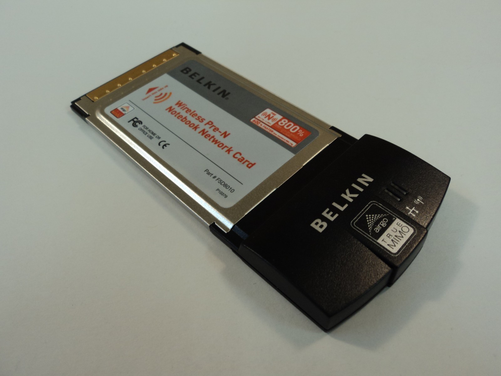 Belkin Wireless Pre-N Notebook Network Card PC Adapter 802.11x F5D8010