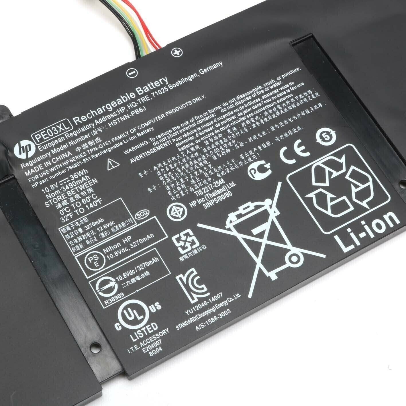 Genuine 36WH PE03XL Battery For HP Chromebook 11 G3 11 G4 210 G1 767068-005
