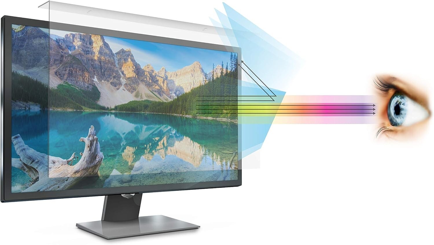21-22” Anti Blue Light Monitor Screen Protector – Eye Fatigue & Glare Reduction