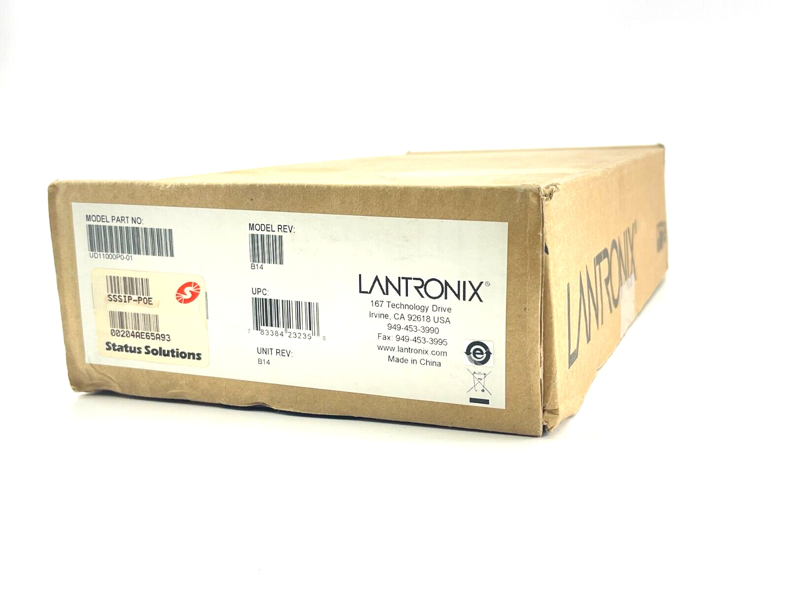 Lantronix UD11000P0-01 Universal Device Server 1Port 10/100 Rev. B14 SSSIP-P0E
