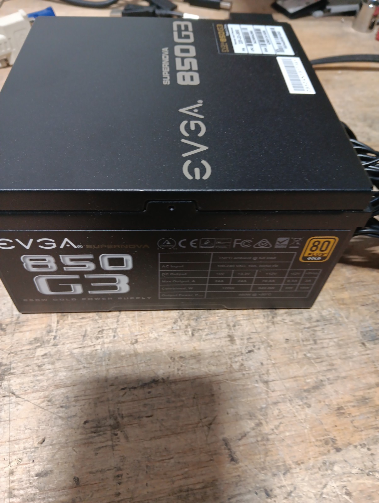 EVGA SuperNOVA 850 G3 850W 80+ Gold Fully Modular ATX Power Supply PSU (USED)