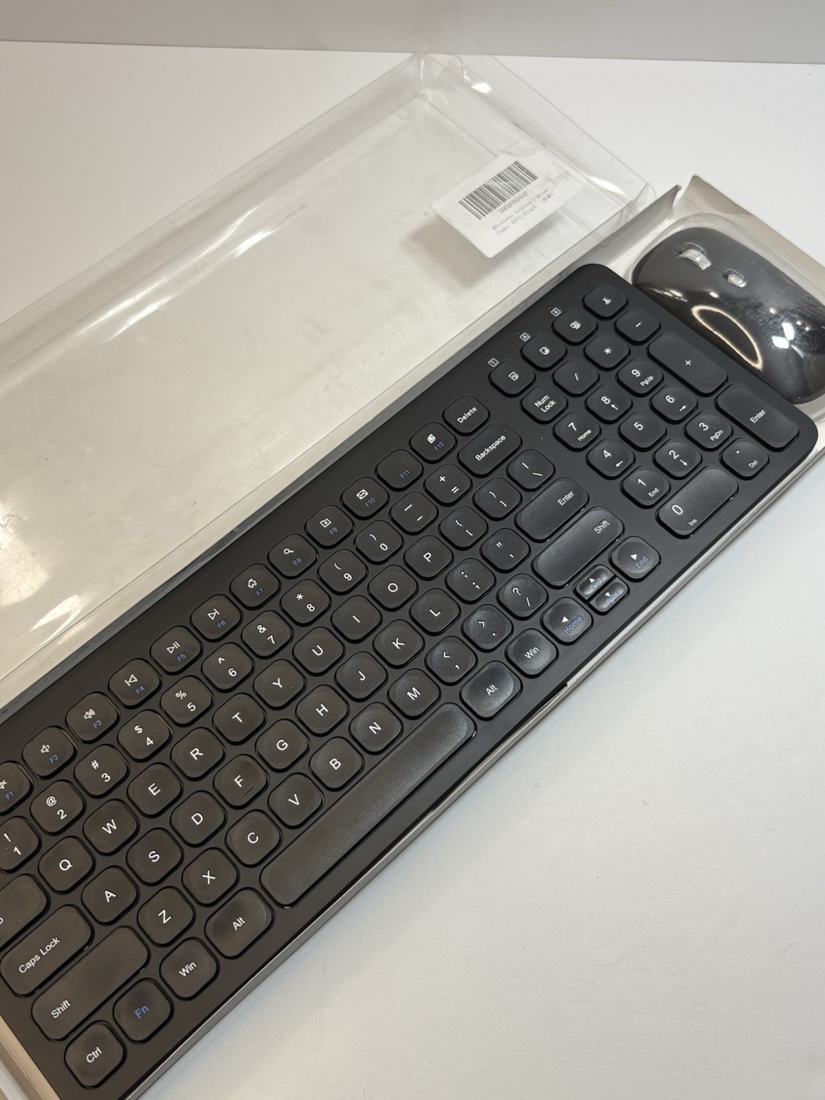 Cimetech Wireless Keyboard Mouse Combo, Compact Full Size Wireless Keyboard Blac