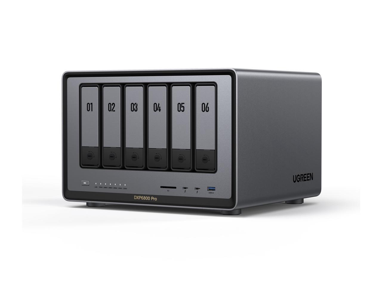 UGREEN NASync DXP6800 Pro, 6-Bay Thunderbolt™ NAS with Inte® l 10-Core i5 CPU (U