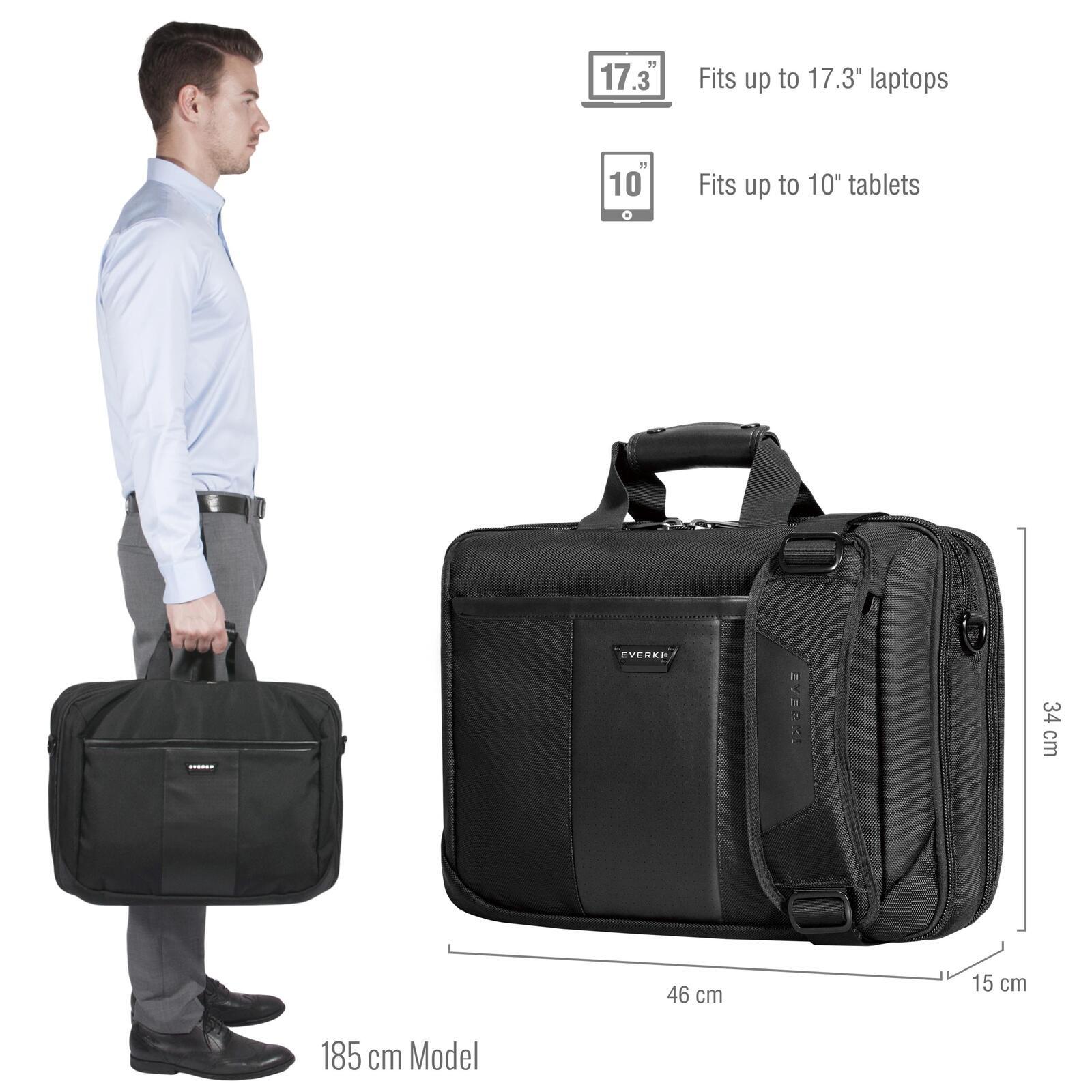 Everki 17.3" Versa Premium Checkpoint Friendly 180 Open Laptop Briefcase Bag