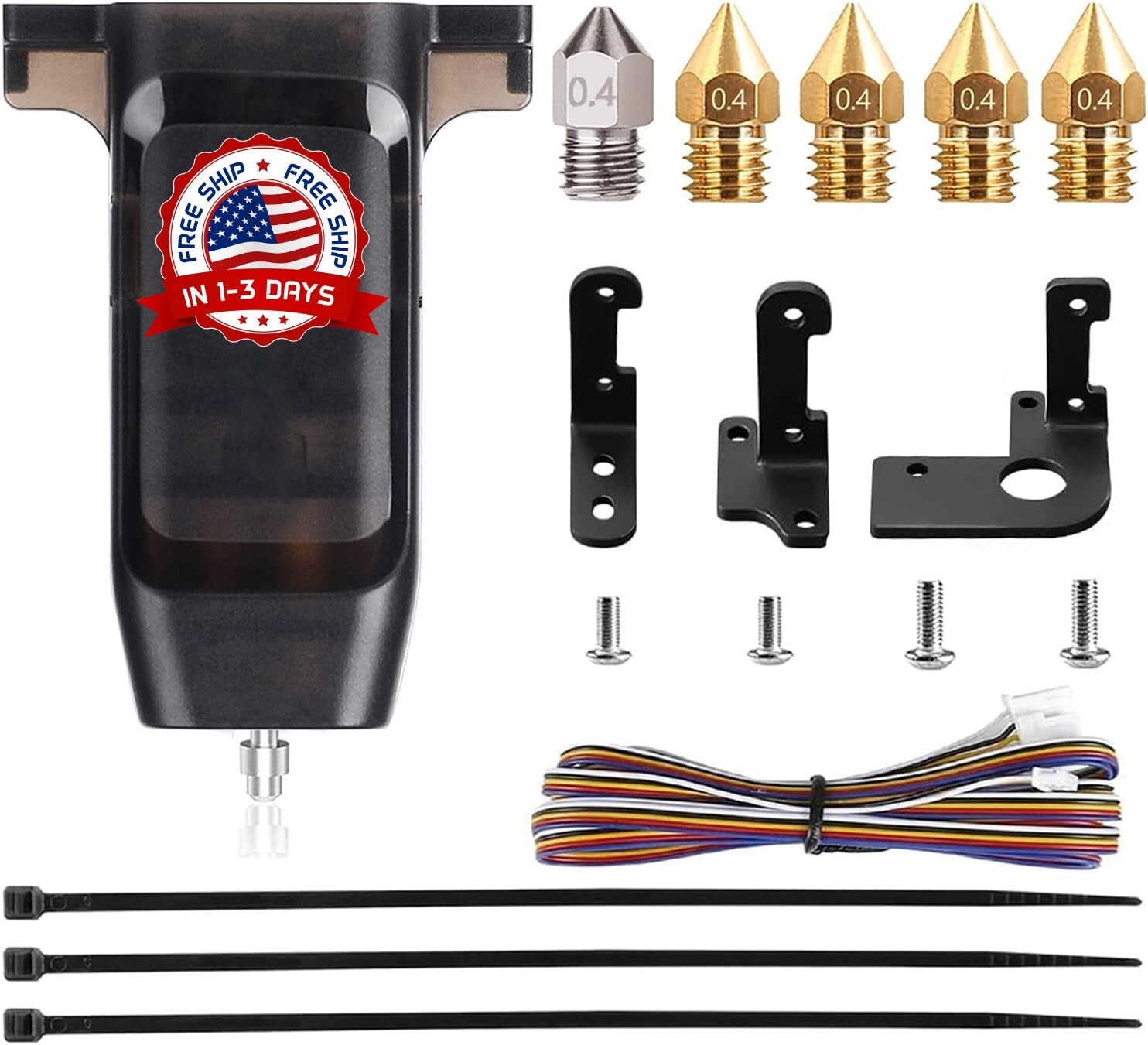 Kit De Sensor De Nivelación Automática De Cama Para Impresora 3D Color Negro New