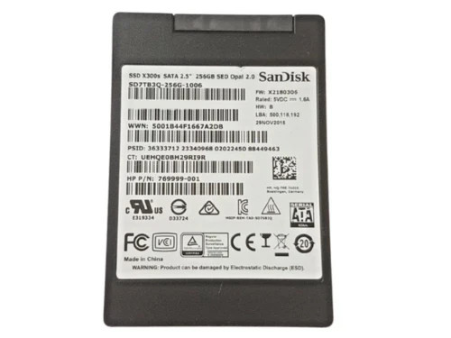 SanDisk SSD X300s 256GB  2.5"  SSD Laptop SD7TB3Q-256G-1006