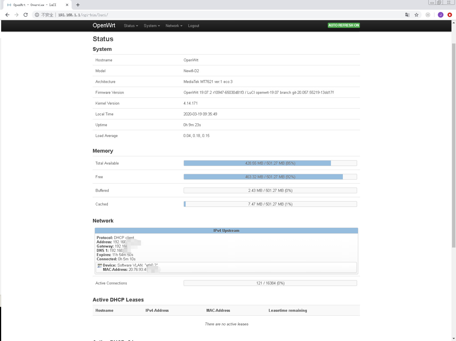 Newifi3 D-team D2 1200Mbps WiFi Gigabit Router Openwrt 19.07 USB 3.0 32M 512M