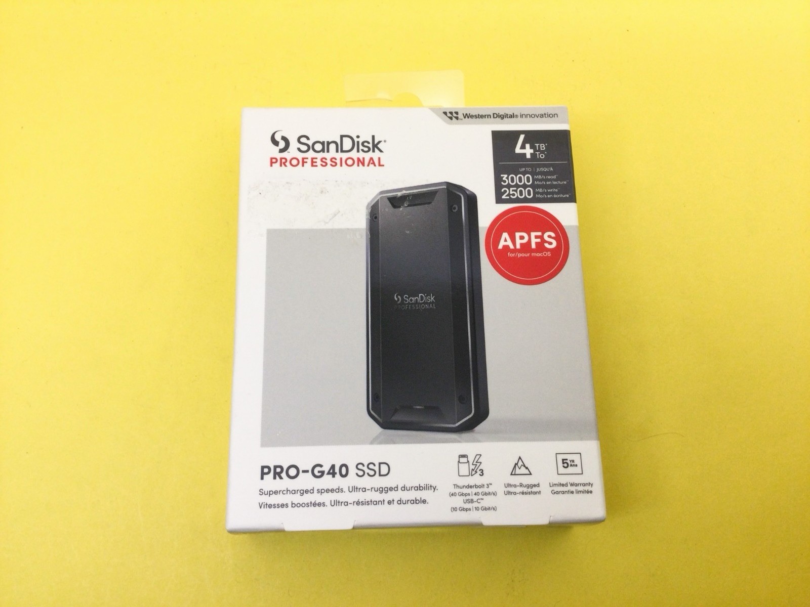 SanDisk Professional PRO-G40 4TB Thunderbolt 3 Portable External SSD