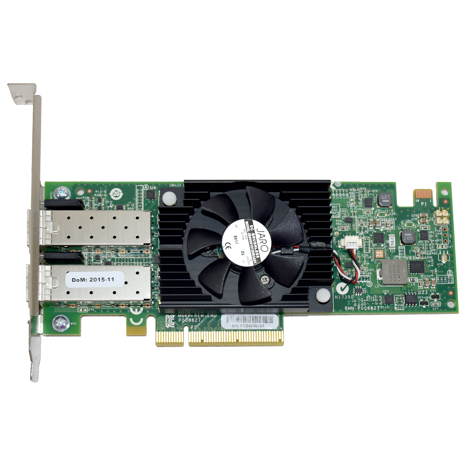 Dell Emulex 2-Ports SFP+ 10GbE FH Network Interface Card NIC P008827-23E YGW92