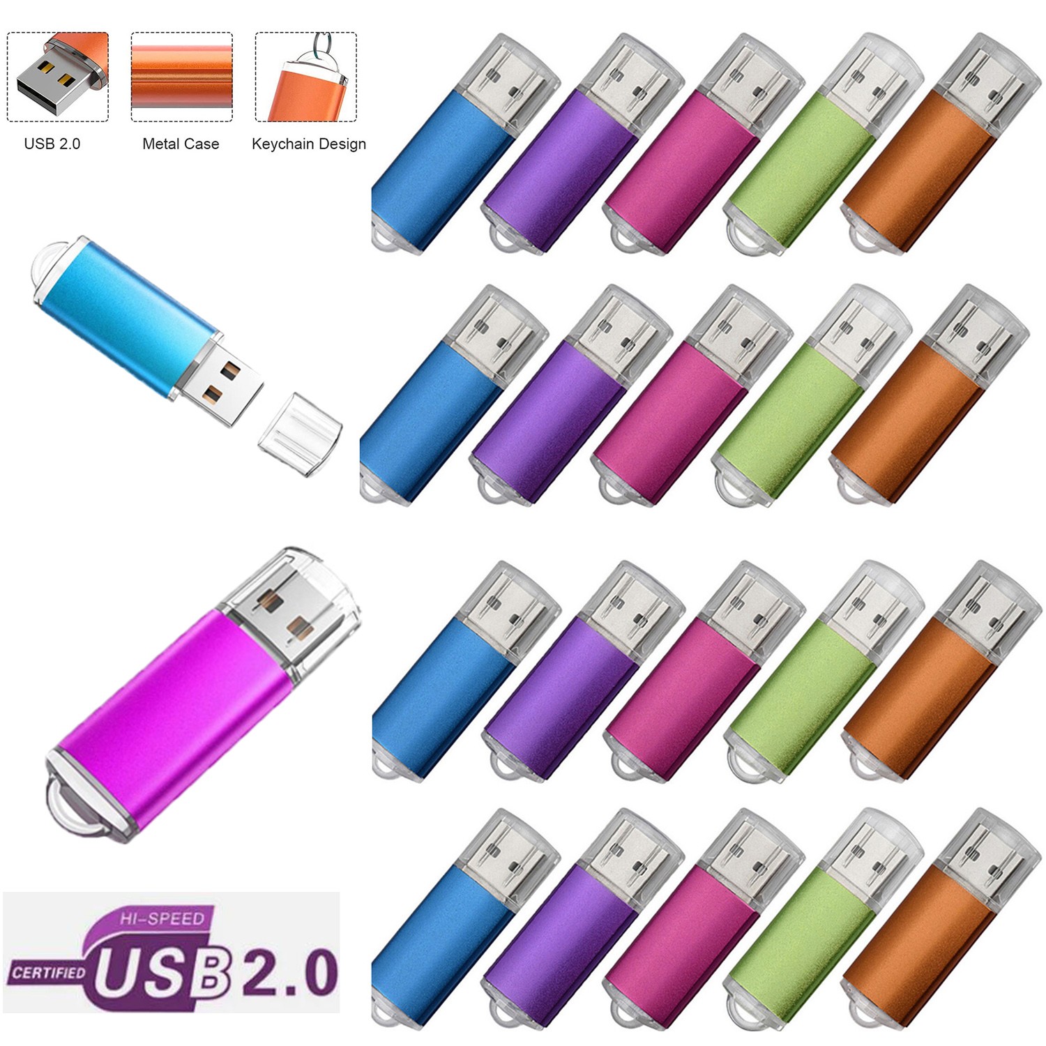 100Pack Lot 2GB 4GB 8GB USB 2.0 Pen Drive Flash Memory Stick USB Flash Drive