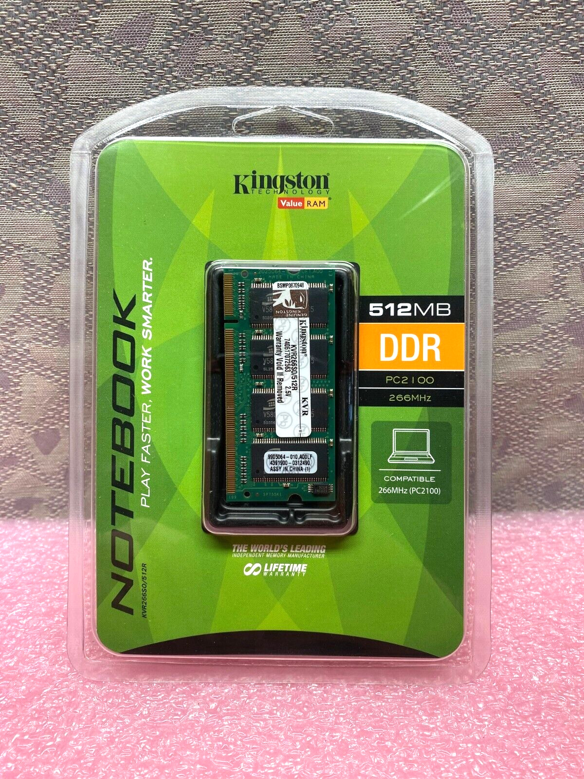 KINGSTON KVR266SO/512R MEMORY MODULE