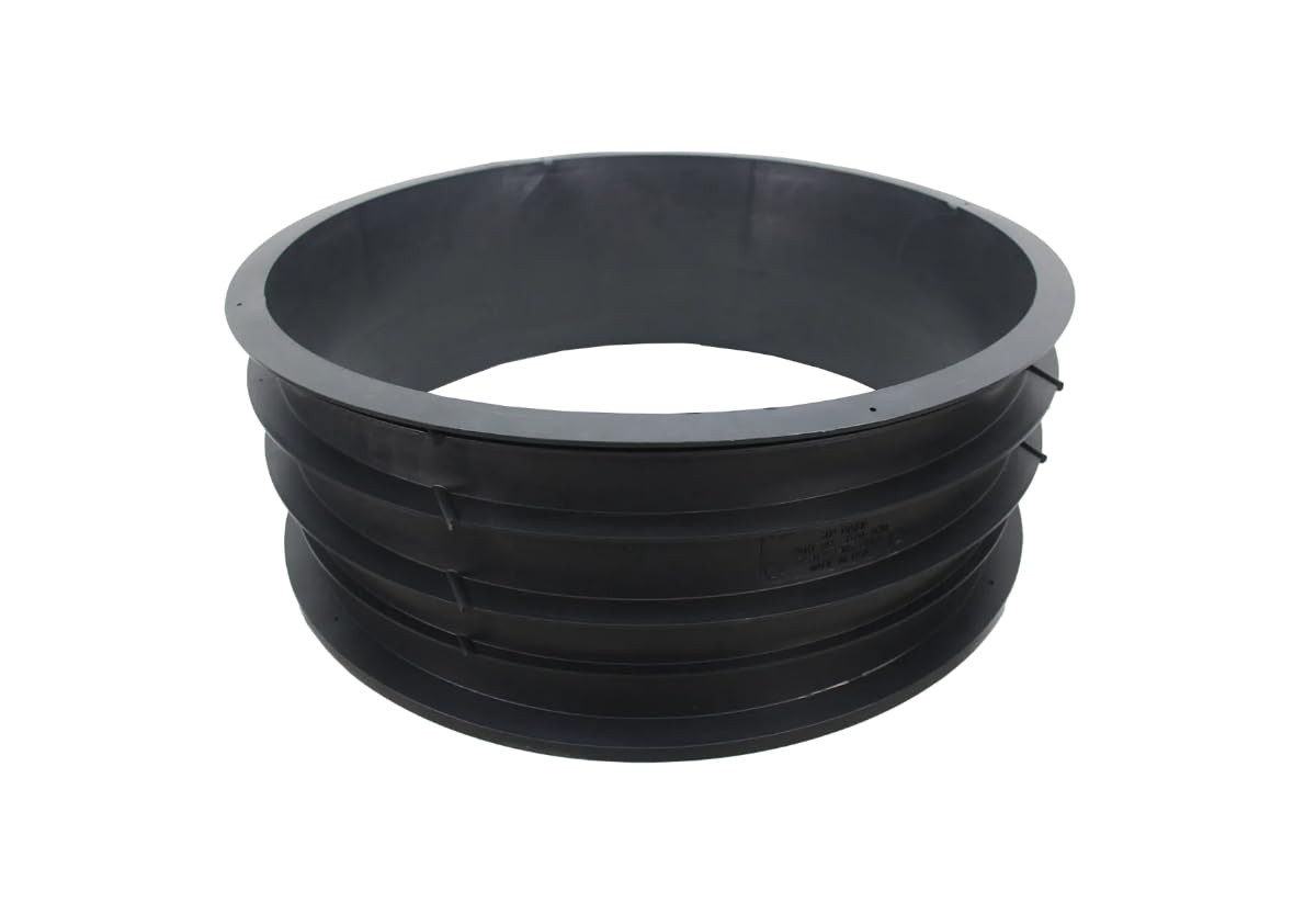 30 Inch x 12 Inch Polypropylene Tank Riser Black Septic Access Riser