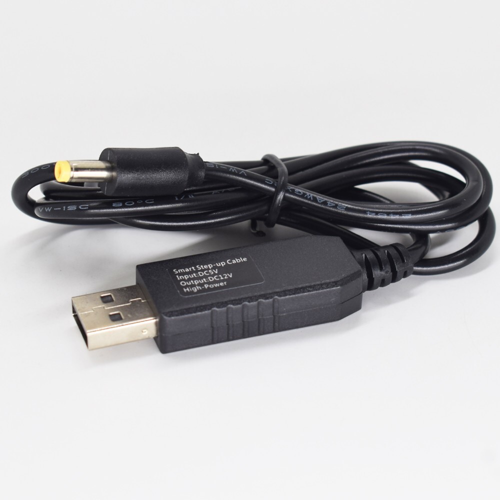 50pcs High Quality 3.3ft/1M USB A Male 5V to 12V DC 4.0x1.7mm Male Step-Up Cable