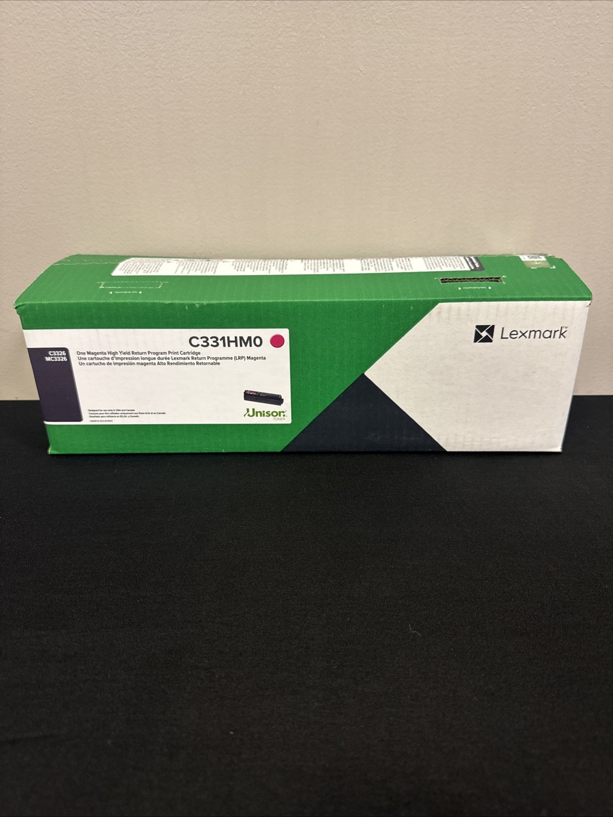 GENUINE Lexmark C331HM0 Magenta Return Program High Yield Toner C3326 MC3326 NEW