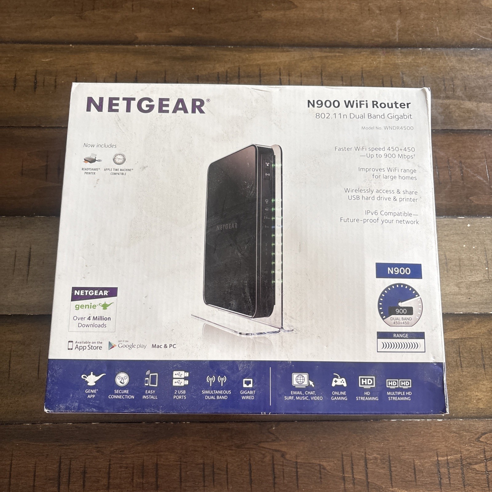 Netgear N900 Wireless Dual Band Gigabit Router - WNDR4500