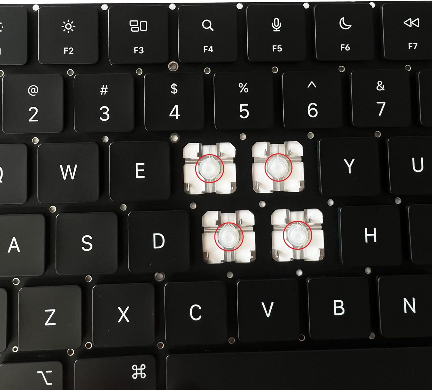Replacement Keyboard Silicone Rebound Cup Mechanism 2Pcs for Macbook Pro/Air