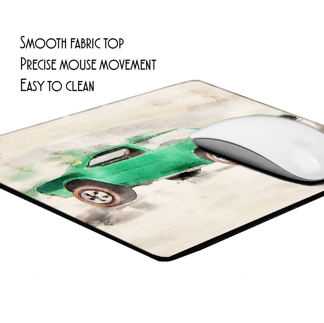 1968 Hot Wheels Custom Cougar Red Line Sweet 16 Design Mouse Pad
