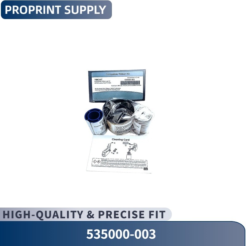 New 535000-003 Color Ribbon For Datacard CP40 CP60 CP80 Printer YMCKT-500 Prints