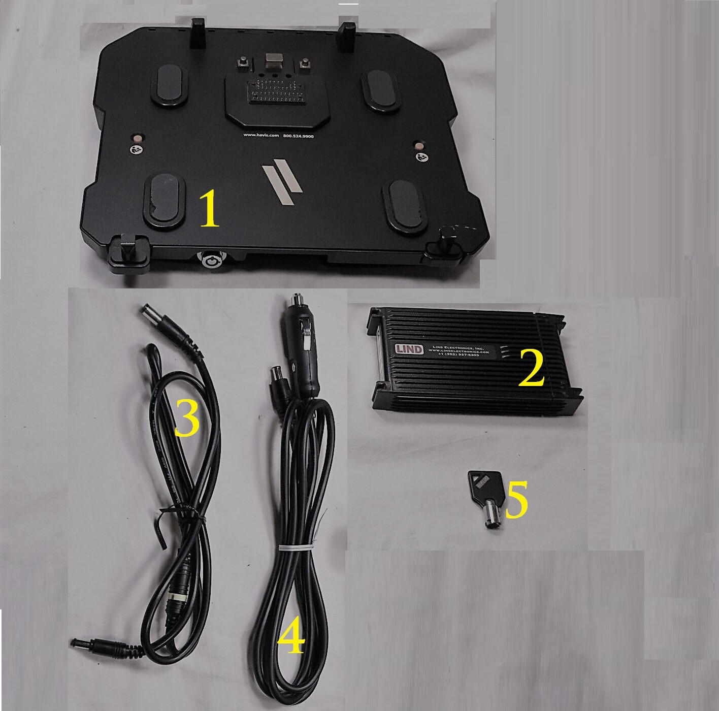 Havis DS-DELL-401-3 Adv Port Replication Triple High-Gain Antenna Dock Station F