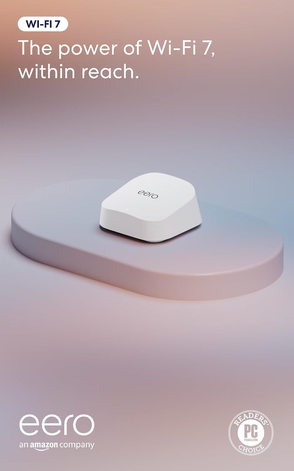Amazon eero 7 dual-band mesh Wi-Fi 7 router (newest model) Coverage up to 2k sf