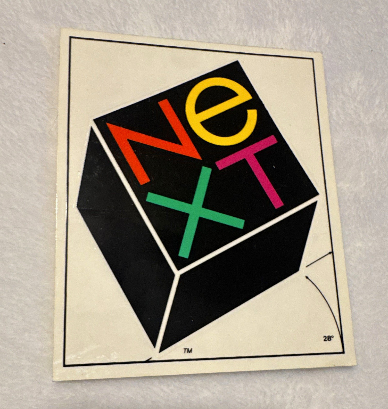 Vintage NeXT Computer Sticker Decal Steve Jobs NeXT Inc. 1980s/1990s Original